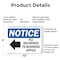 Signmission All Deliveries To Business Office, 10 in W x Rectangle, Plastic OS-2PACK-NS-P-710-L-10094 - alternate 2